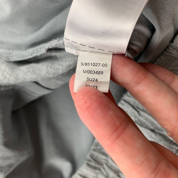 Athleta Light Gray Heather Linen Pull On Ankle Pant XL - Picture 5 of 7